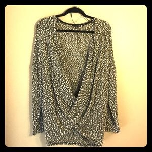 Scoop sweater tunic